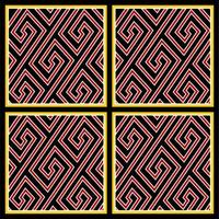 Ethnic pattern from Toraja, Indonesia. Traditionally appliedon wood carving at Toraja's house named Tongkonan. Geometric seamless pattern. vector