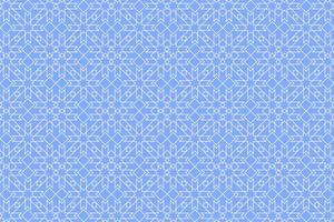 Islamic background in soft blue. Ramadhan kareem background. Eid mubarak background. Seamless geometric background. vector