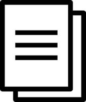 Files icon vector isolated on white background . Document icon