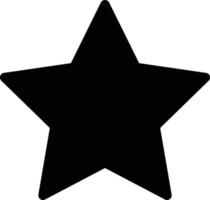 star on black . Black star vector icon