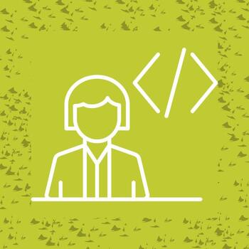 icono de vector de programador