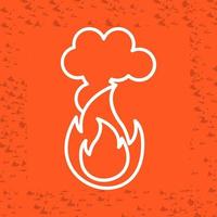 Fire Pollution Vector Icon