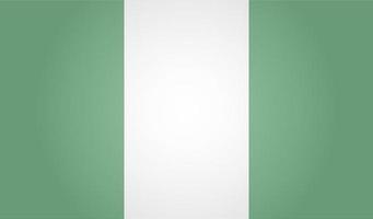 Flag of Nigeria. White background. Vector illustration. EPS 10