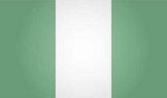 bandera de Nigeria. blanco antecedentes. vector ilustración. eps 10