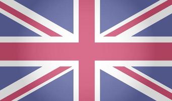 Flag of the United Kingdom. British flag. White background. Vector illustration. EPS 10