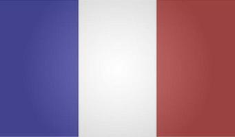 Flag of France. White background. Vector illustration. EPS 10