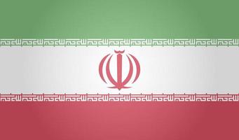 Flag of Iran on white background. Vector illustration. EPS 10