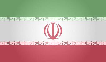 Flag of Iran on white background. Vector illustration. EPS 10