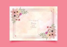 hermosa floral Boda invitación tarjeta flor diseño eps vector Arte