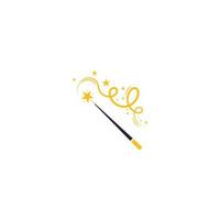 magic wand icon with vector illustration template