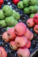 fresh apples in a market photo