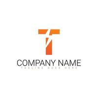 t logo, t letter logo design, t logo template vector