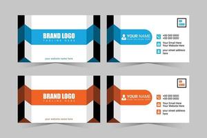 Modern Business Card Design template Foe your Company vector