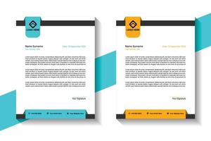 Letterhead Template Design Professional, Editable Letterhead Design Vector