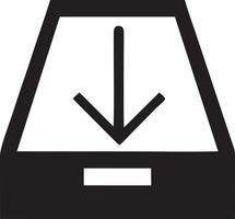 Download icon symbol image vector. Illustration of the down load design. EPS 10 vector