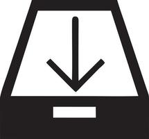 Download icon symbol image vector. Illustration of the down load design. EPS 10 vector