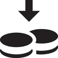 Download icon symbol image vector. Illustration of the down load design. EPS 10 vector