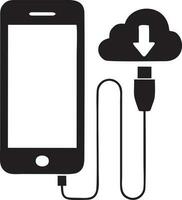 Download icon symbol image vector. Illustration of the down load design. EPS 10 vector