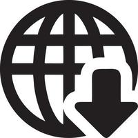 Download icon symbol image vector. Illustration of the down load design. EPS 10 vector