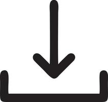 Download icon symbol image vector. Illustration of the down load design. EPS 10 vector