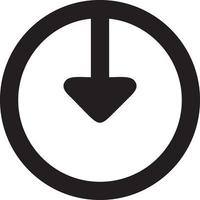 Download icon symbol image vector. Illustration of the down load design. EPS 10 vector