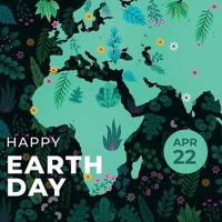 Happy earth day 22 april 2023 vector