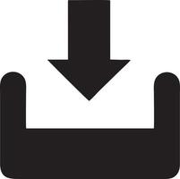 Download icon symbol image vector. Illustration of the down load design. EPS 10 vector