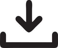 Download icon symbol image vector. Illustration of the down load design. EPS 10 vector