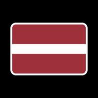 Latvia flag, official colors and proportion. Vector illustration.