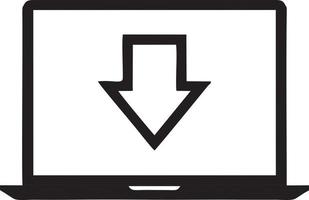 Download icon symbol image vector. Illustration of the down load design. EPS 10 vector