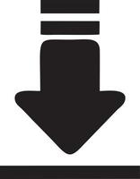 Download icon symbol image vector. Illustration of the down load design. EPS 10 vector