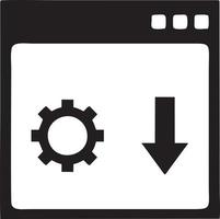 Download icon symbol image vector. Illustration of the down load design. EPS 10 vector