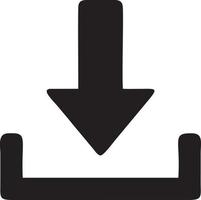 Download icon symbol image vector. Illustration of the down load design. EPS 10 vector