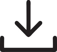 Download icon symbol image vector. Illustration of the down load design. EPS 10 vector