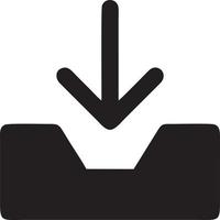 Download icon symbol image vector. Illustration of the down load design. EPS 10 vector