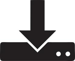 Download icon symbol image vector. Illustration of the down load design. EPS 10 vector
