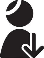 Download icon symbol image vector. Illustration of the down load design. EPS 10 vector