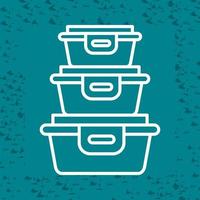Plastic Food Container Vector Icon