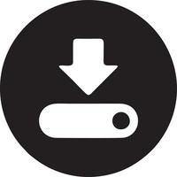 Download icon symbol image vector. Illustration of the down load design. EPS 10 vector