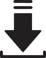 Download icon symbol image vector. Illustration of the down load design. EPS 10 vector