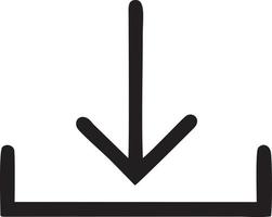 Download icon symbol image vector. Illustration of the down load design. EPS 10 vector