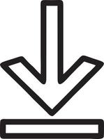 Download icon symbol image vector. Illustration of the down load design. EPS 10 vector