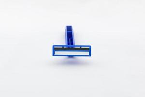 shaving razor on white background photo