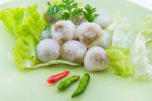 steamed tapioca dumpling with pork photo