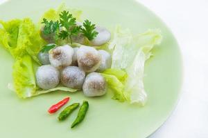 steamed tapioca dumpling with pork photo