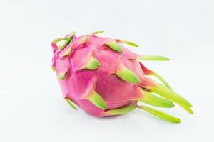 Dragon fruit on white back ground photo