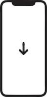 Download icon symbol image vector. Illustration of the down load design. EPS 10 vector