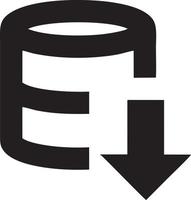 Download icon symbol image vector. Illustration of the down load design. EPS 10 vector