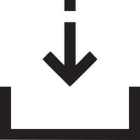 Download icon symbol image vector. Illustration of the down load design. EPS 10 vector