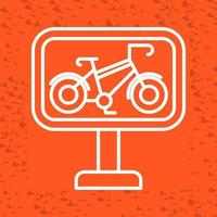 icono de vector de carril bici